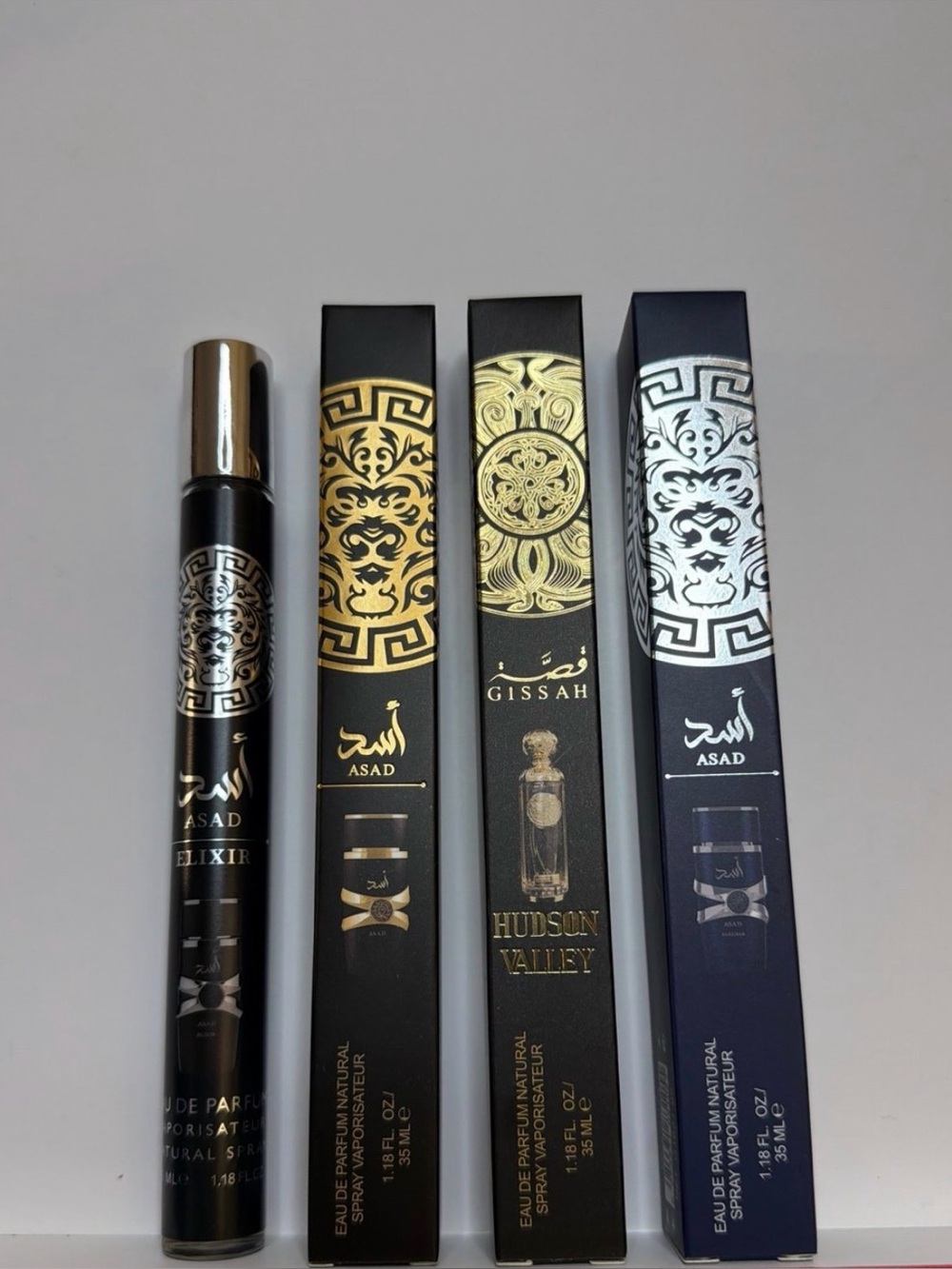 ASAD Elixir & Gissah Perfume Set - Black & Gold